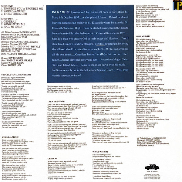 Ini Kamoze : World A Music (LP, MiniAlbum, RE)
