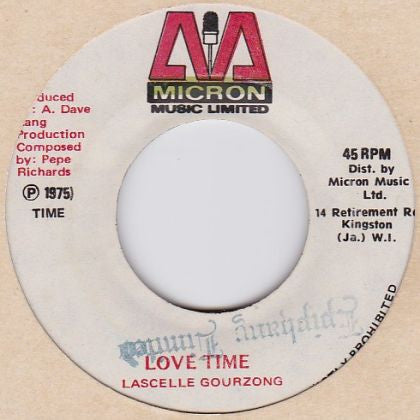 Lascelle Gourzong : Love Time (7", Single)