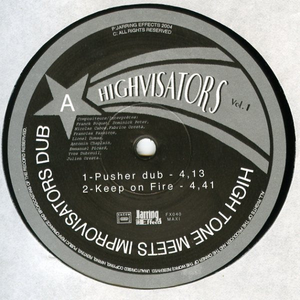 Highvisators : High Tone Meets Improvisators Dub : Highvisators Vol. 1 (12", Ltd, Smplr)