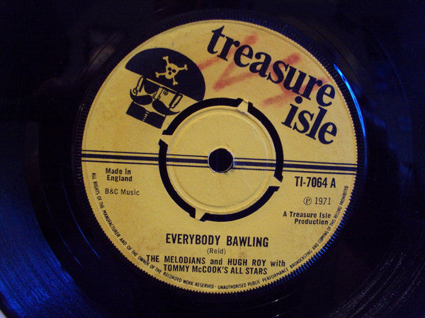 The Melodians And U-Roy With Tommy McCook Allstars / Alton Ellis And U-Roy With Tommy McCook Allstars : Everybody Bawling / Ain't That Loving You (7", Single)