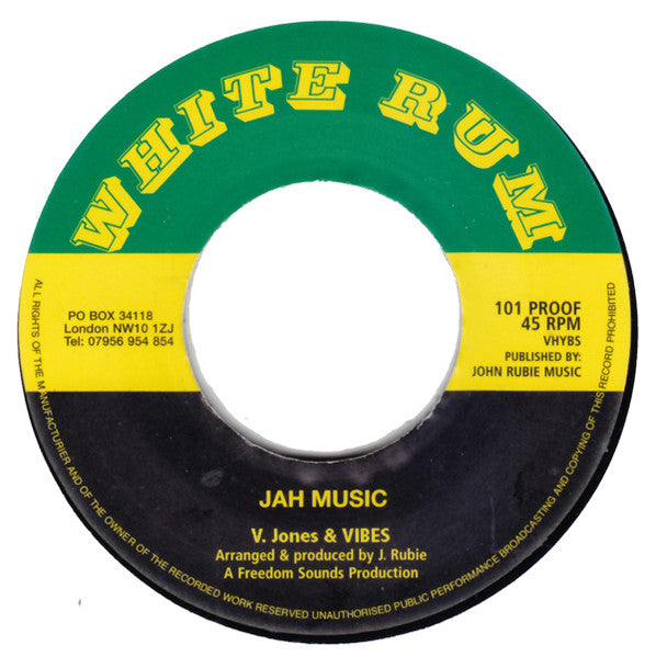 V.Jones* & Vibes (7) : Jah Music (7", RP)