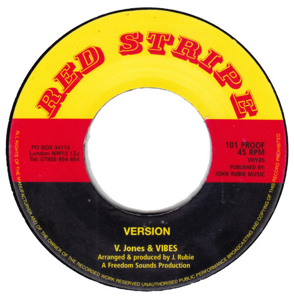V.Jones* & Vibes (7) : Jah Music (7", RP)