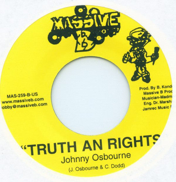 Johnny Osbourne & Burro Banton : The Truth / Truth An Rights (7")