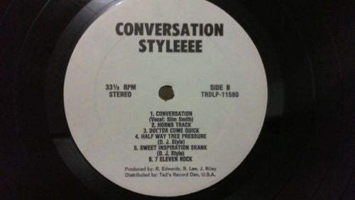 Various : Conversation Styleee... (LP, Comp)