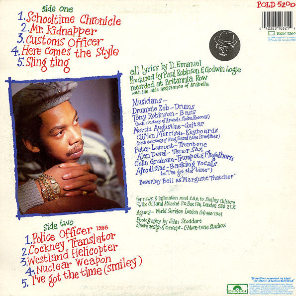 Smiley Culture : Tongue In Cheek (LP)