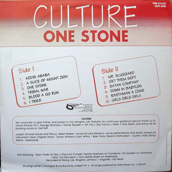 Culture : One Stone (LP, Album)