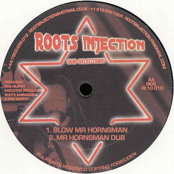 Ras Muffet : Triumphant Mix / Blow Mr Hornsman (10")