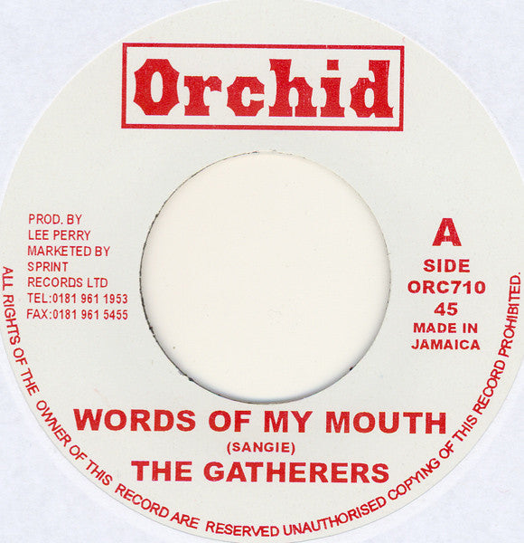 The Gatherers : Words Of My Mouth (7", RE)