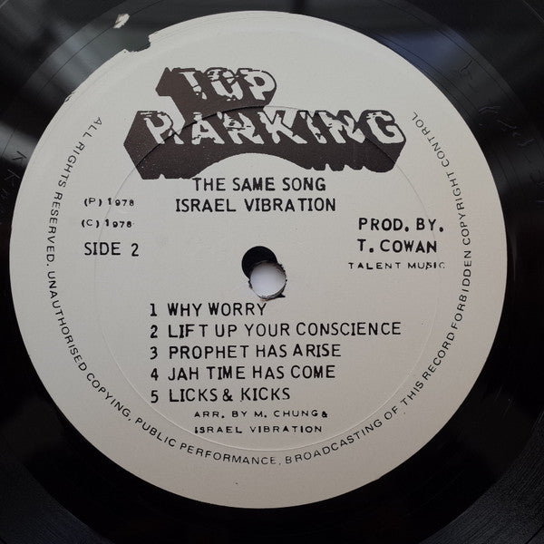Israel Vibration : The Same Song (LP)