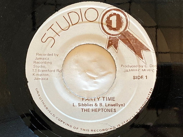 The Heptones : Party Time (7")