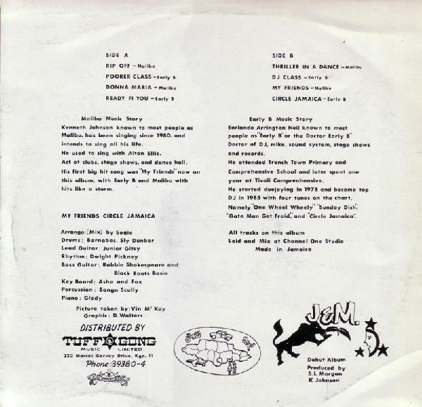 Early B (2) & Malibu (6) : My Friends Circle Jamaica (LP)