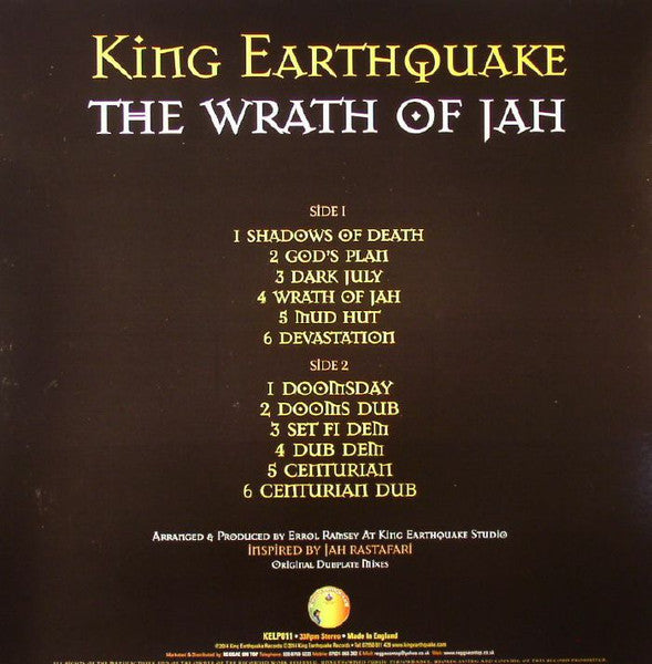 King Earthquake : The Wrath Of Jah (LP, Album)
