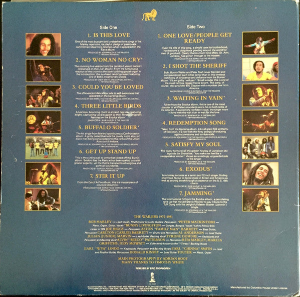 Bob Marley & The Wailers : Legend: The Best Of Bob Marley And The Wailers (LP, Comp, Club, RE, Col)