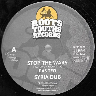 Ras Teo : Stop The Wars (12")
