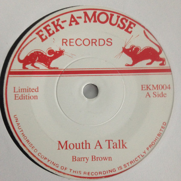Barry Brown / Tubby's Mix* : Mouth A Talk / Mouth Dub (7", Ltd, RE)