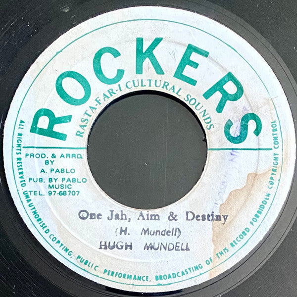 Hugh Mundell : One Jah, Aim & Destiny (7")