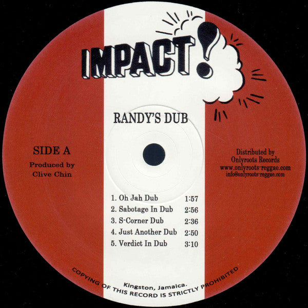 仏LP Various Roots &amp;amp; Culture At Randys Dub &amp;amp; Instrumental (Red) ORLP26RED Onlyroots /00240 Buy Clive Chin : Randy's Dub (LP, Album, RE, 180) Online for