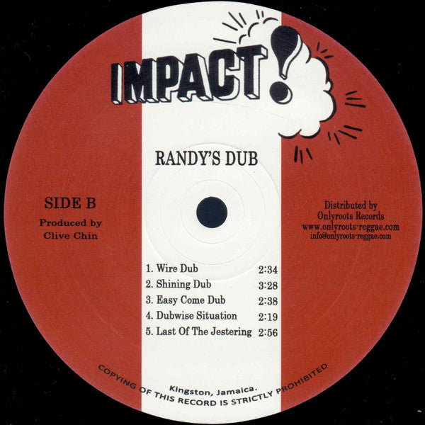 Clive Chin : Randy's Dub (LP, Album, RE, 180)