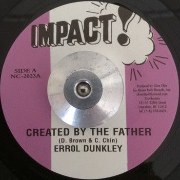 Errol Dunkley : Created By The Father (7", RE)