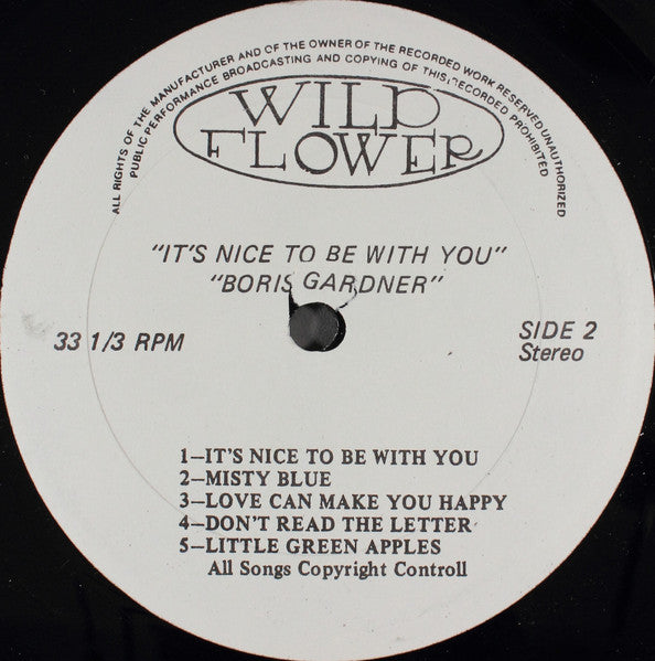 Boris Gardiner : It's Nice To Be With You (LP)