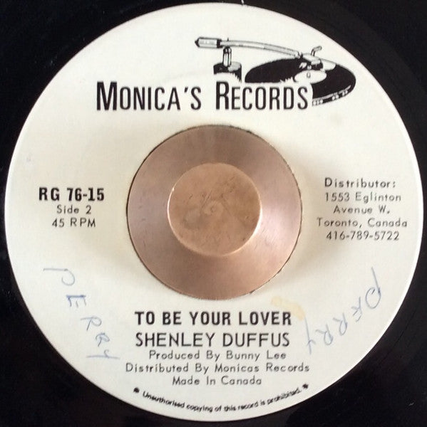 The Mighty Diamonds / Shenley Duffus : Shame And Pride / To Be Your Lover (7", Single)