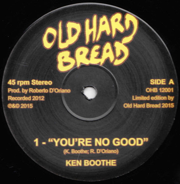 Ken Boothe / Napoli Rockers Syndicate : You're No Good (12", Ltd)