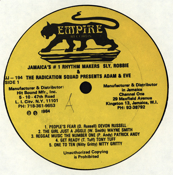 Various : Sly, Robbie & The Radication Squad Present Adam And Eve (LP, Comp)