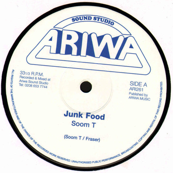 MC Soom-T / Mad Professor : Junk Food /  Rebels Gathering  (12")