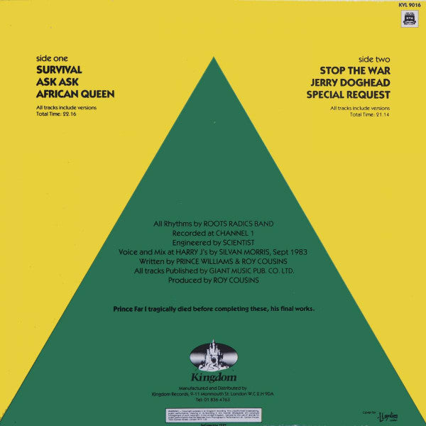 Prince Far I : Umkhonto We Sizwe (Spear Of The Nation) (LP, Album)