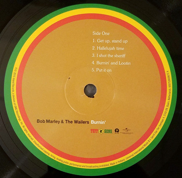 The Wailers : Burnin' (LP, Album, RE, RM, Gat)