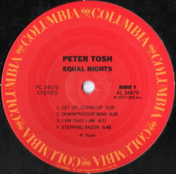 Peter Tosh : Equal Rights (LP, Album)