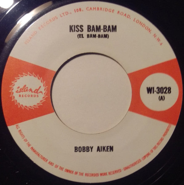 Bobby Aitken / Tommy McCook : Kiss Bam-Bam / 1, 2, 3 Kick (7", Single, RE, Unofficial)