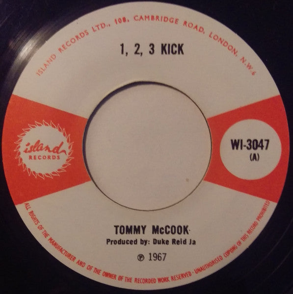 Bobby Aitken / Tommy McCook : Kiss Bam-Bam / 1, 2, 3 Kick (7", Single, RE, Unofficial)