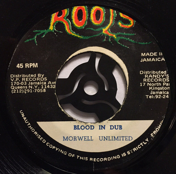 Morwell Esquire*, Morwell Unlimited : Never Fall In Love / Blood In Dub (7", Single)