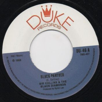 Sir Collins & The Black Diamonds : Black Panther / I Want To Be Loved (7", Single, RE)