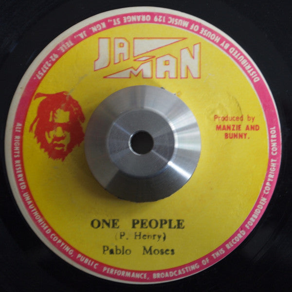 Pablo Moses : One People  (7")