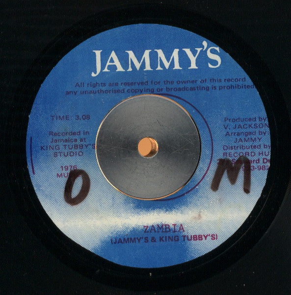 Prince Jammy & King Tubby : Zambia (7", Blu)