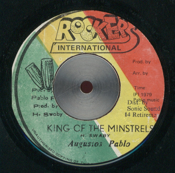 Augustus Pablo : King Of The Minstrels (7")