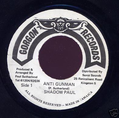 Shadow Paul : Anti Gunman (7", Single)