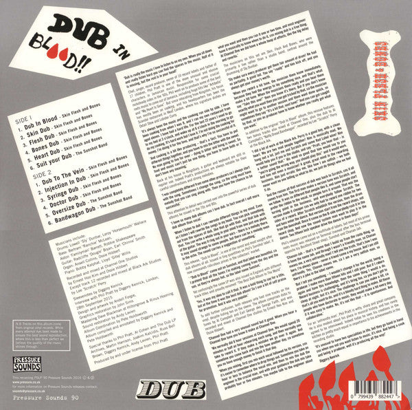Skin, Flesh & Bones : Dub In Blood (LP, Album, Comp, RE)