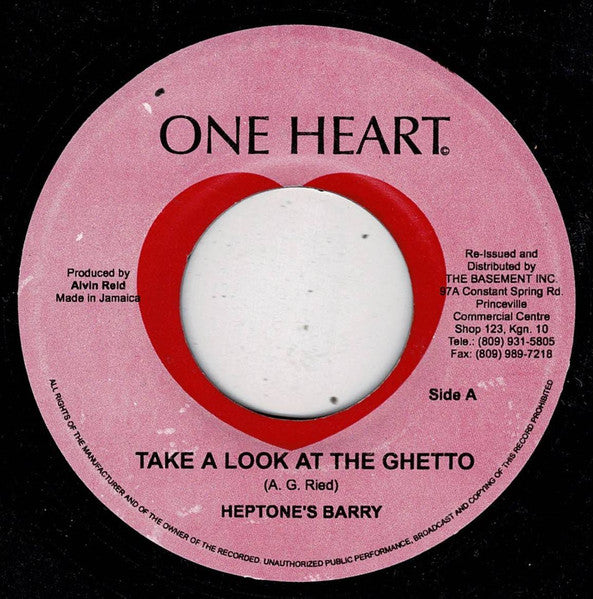 Heptone's Barry* : Take A Look At The Ghetto (7", Single, RE)
