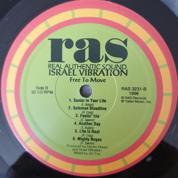 Israel Vibration : Free To Move (LP, Album)