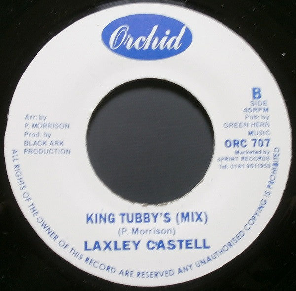 Lacksley Castell : Jah Love Is Sweeter (7", Single, RE, Blu)