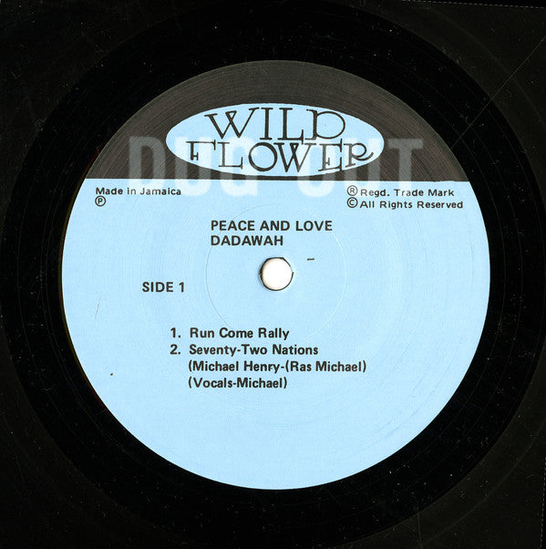 Dadawah : Peace And Love - Wadadasow (LP, Album, RE, RP, Rev)