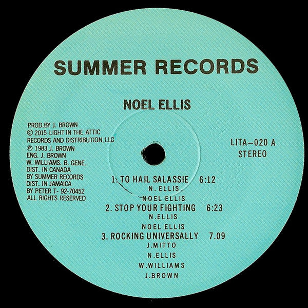 Noel Ellis : Noel Ellis (LP, Album, RE, Gat)