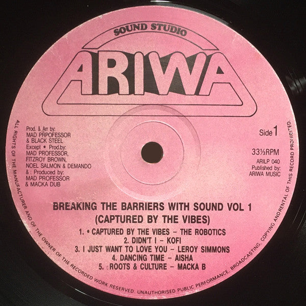 Various : Breaking The Barriers With Sound Volume 1 (LP, Comp)