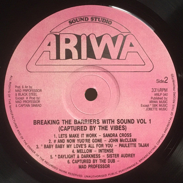 Various : Breaking The Barriers With Sound Volume 1 (LP, Comp)