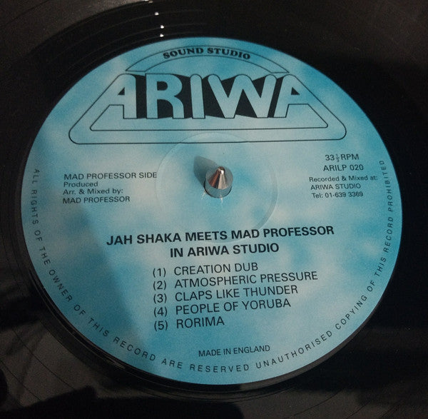 Jah Shaka Meets Mad Professor : At Ariwa Sounds (LP, Album, RE, Ind)