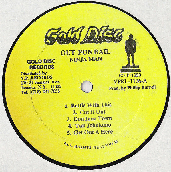 Ninja Man* : Out Pon Bail (LP, Album)