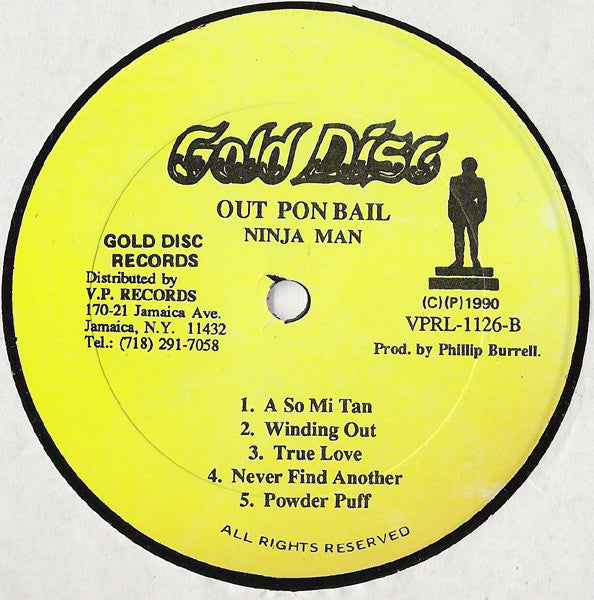 Ninja Man* : Out Pon Bail (LP, Album)